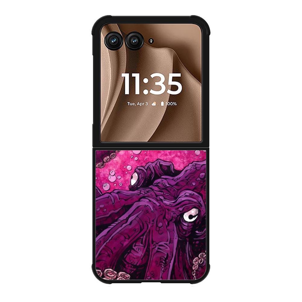 Purple Octopus Motorola Moto RAZR Plus 2025 Case OV0452