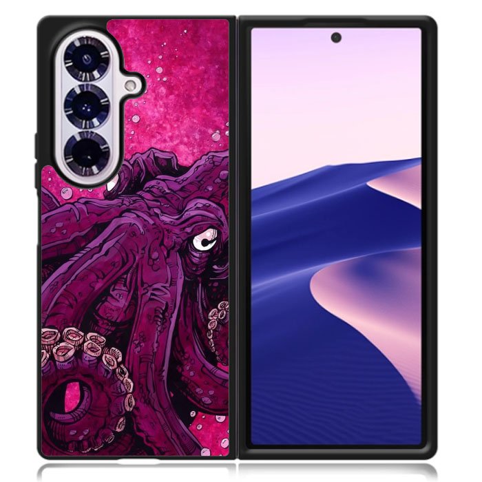 Purple Octopus Samsung Galaxy Z Fold 7 Case OV0452