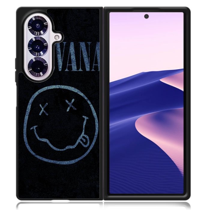 Nirvan Smiley Face Samsung Galaxy Z Fold 7 Case OV0455