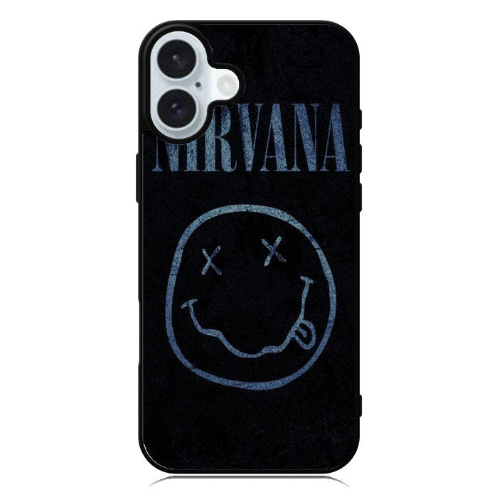 Nirvan Smiley Face iPhone 16 Case QC0455