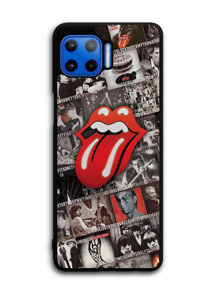 Rolling Stones Collage Motorola Moto One 5G Case , Moto One 5G UW Case , Moto G 5G Plus Case
