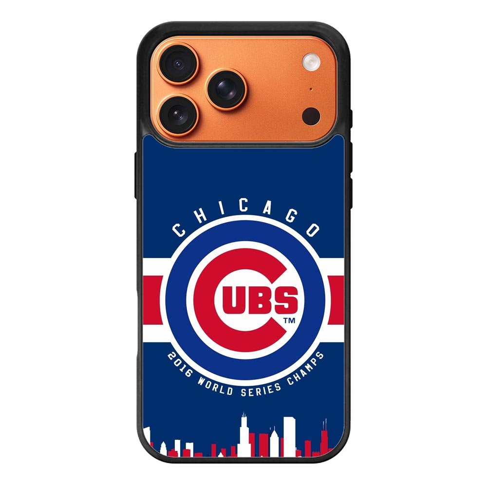 Chicago Cubs 2016 World Series Cahmps iPhone 17 Pro Max Case QC4447