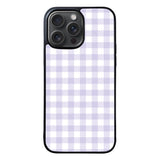 Checkerboard Purple FLB0368 iPhone 15 Pro Max Case