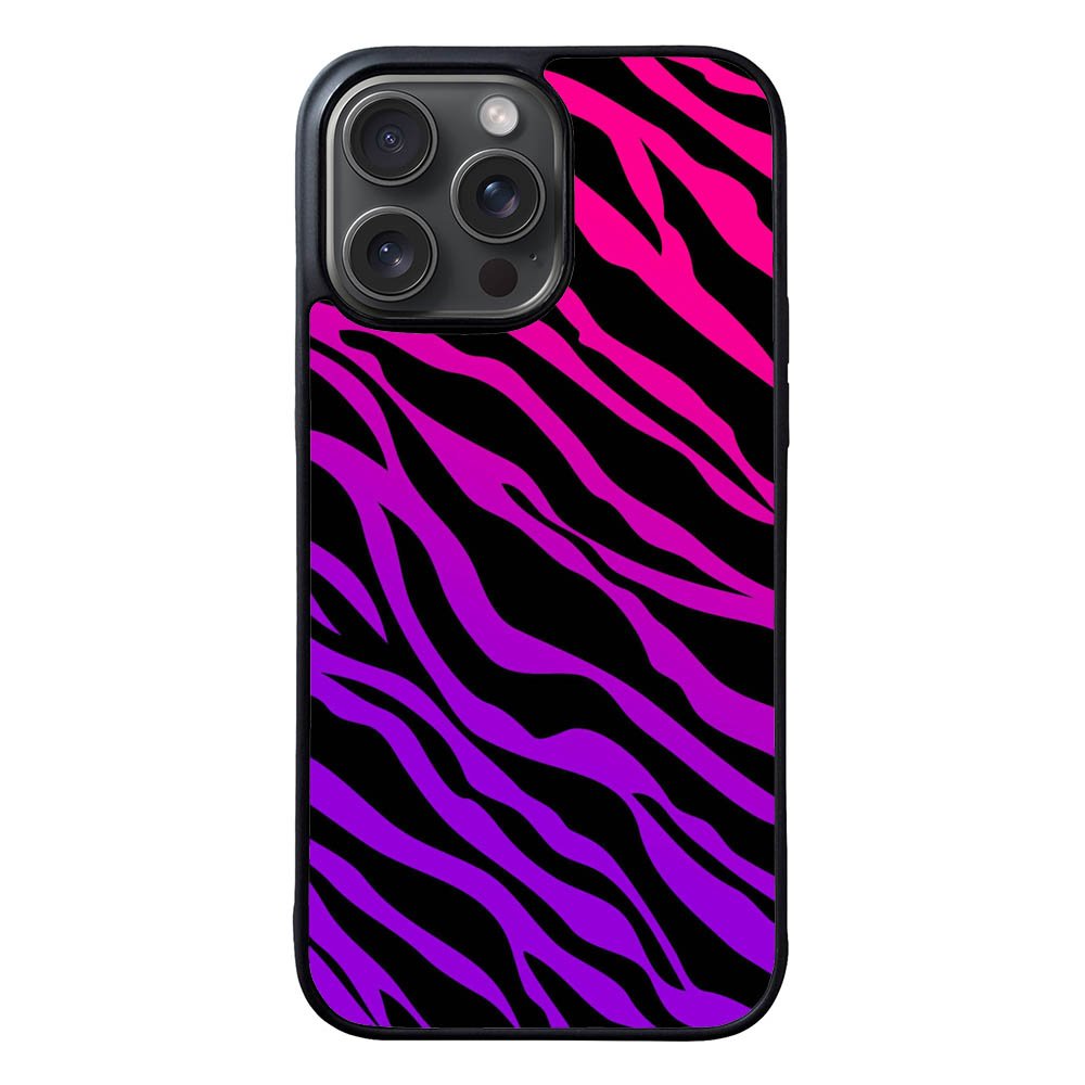 Pink Purple Zebra FLB0370 iPhone 15 Pro Max Case