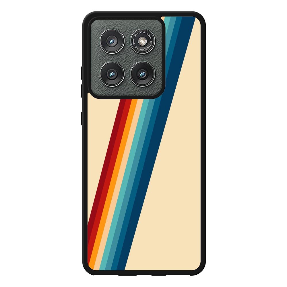 Retro Color Stripe FLB0407 Motorola Moto Edge 2025 Case