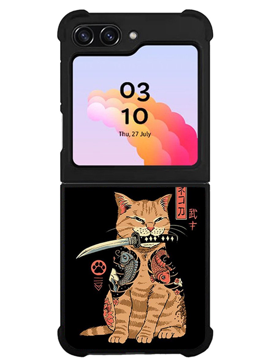 Samurai Cat Samsung Galaxy Z Flip 5 5G 2023 Case OV11022