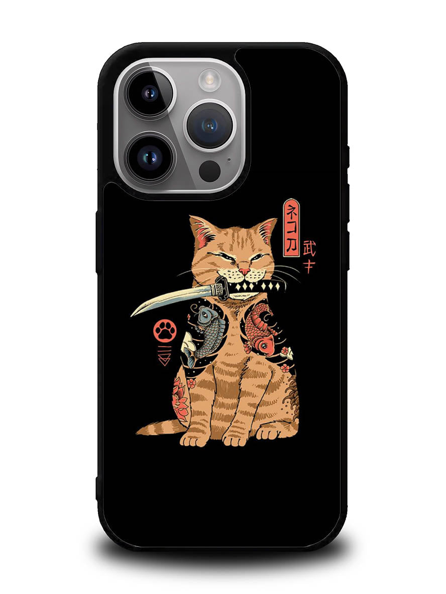 Samurai Cat iPhone 16 Pro Max Case QC11022