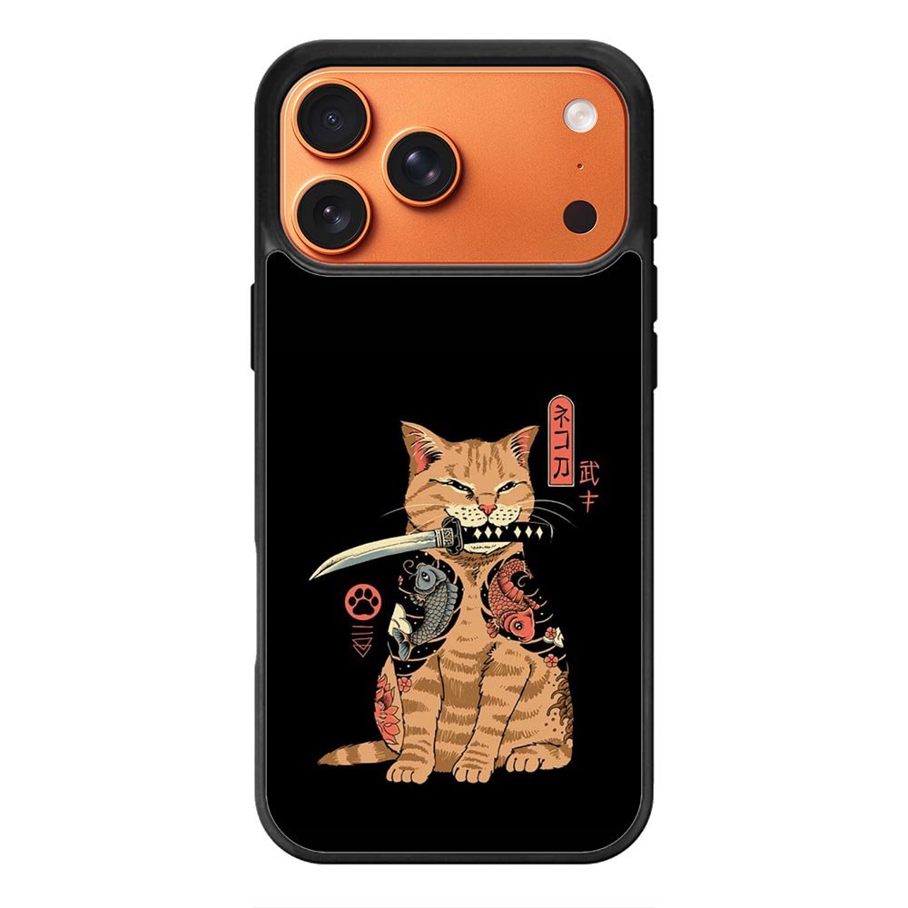 Samurai Cat iPhone 17 Pro Case QC11022