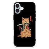 Samurai Cat iPhone 16 Case QC11022