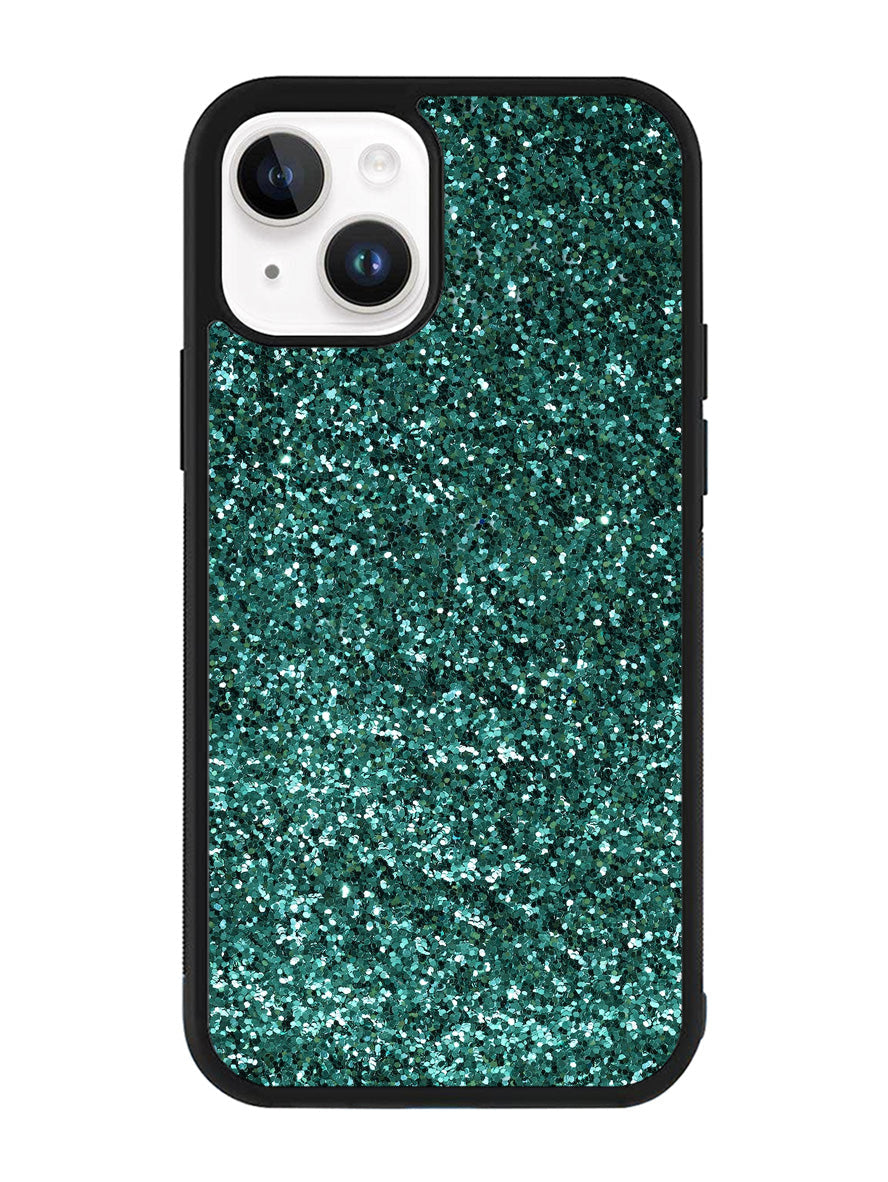 Glitter Green iPhone 14 Plus Case QC11098