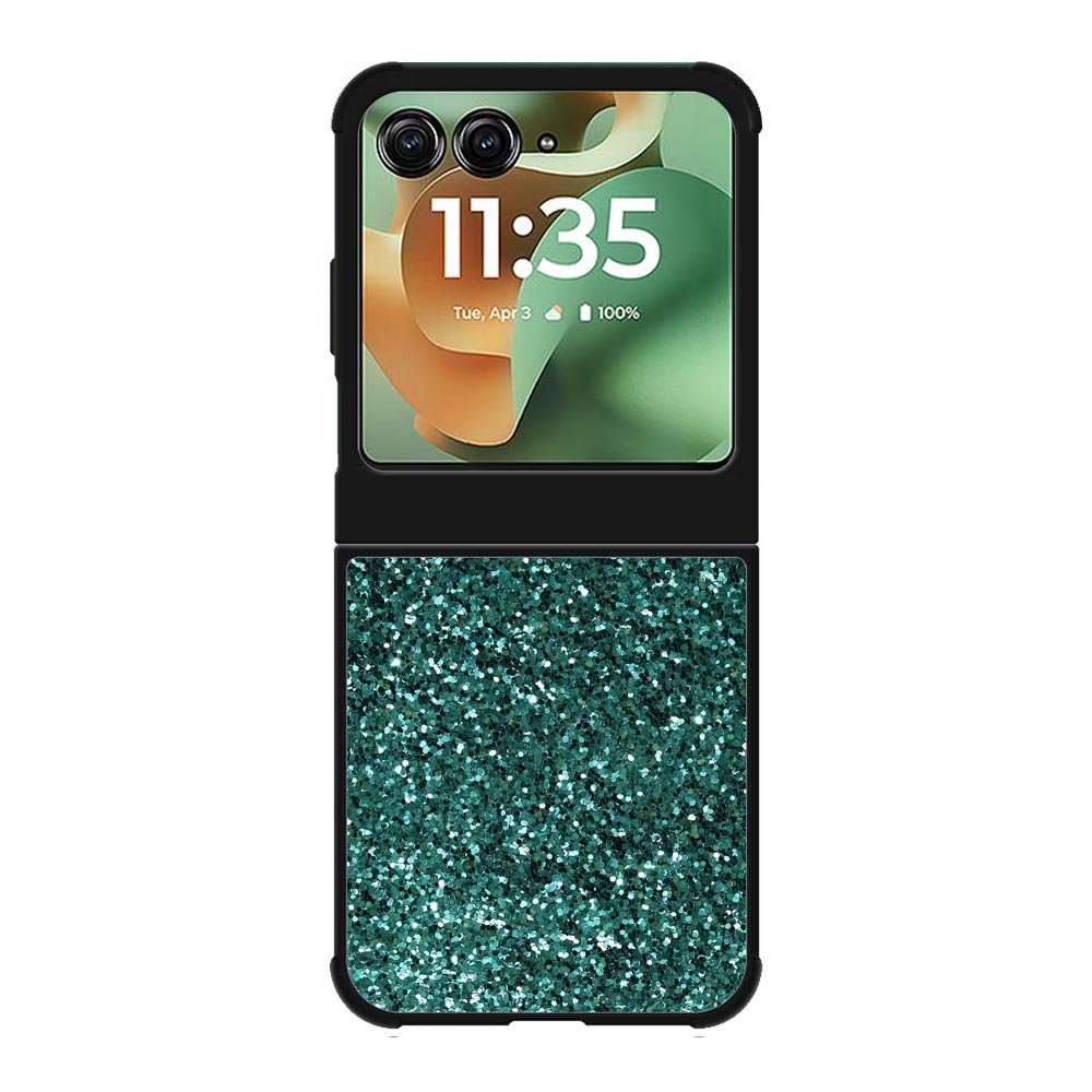 Glitter Green Motorola Moto RAZR 2025 Case OV11098