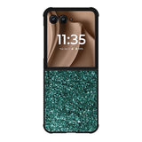 Glitter Green Motorola Moto RAZR Plus 2025 Case OV11098