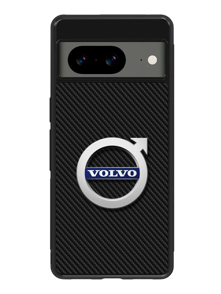 Volvo Logo Carbon Google Pixel 8A Case QC10760