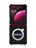 Volvo Logo Carbon Motorola Moto Razr Plus 2023 , Moto Razr+ 2023 Case OV10760