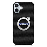 Volvo Logo Carbon iPhone 16 Case QC10760