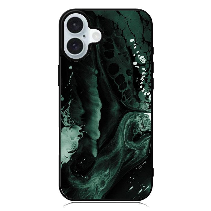Green Resin iPhone 16 Case QC10587