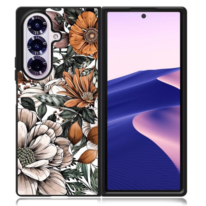 Flowers Samsung Galaxy Z Fold 7 Case OV10571