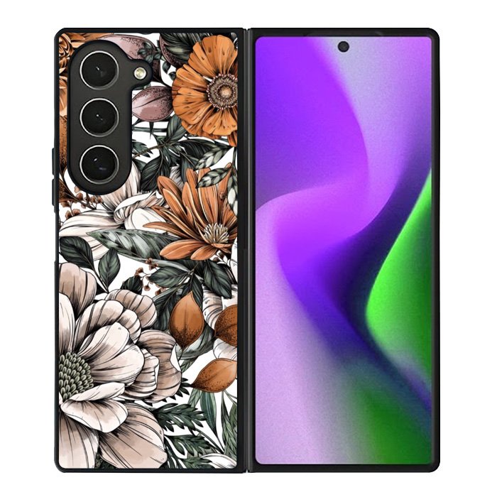 Flowers Samsung Galaxy Z Fold 6 5G 2024 Case OV10571