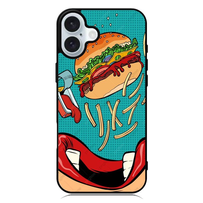 Burger iPhone 16 Plus Case QC10340
