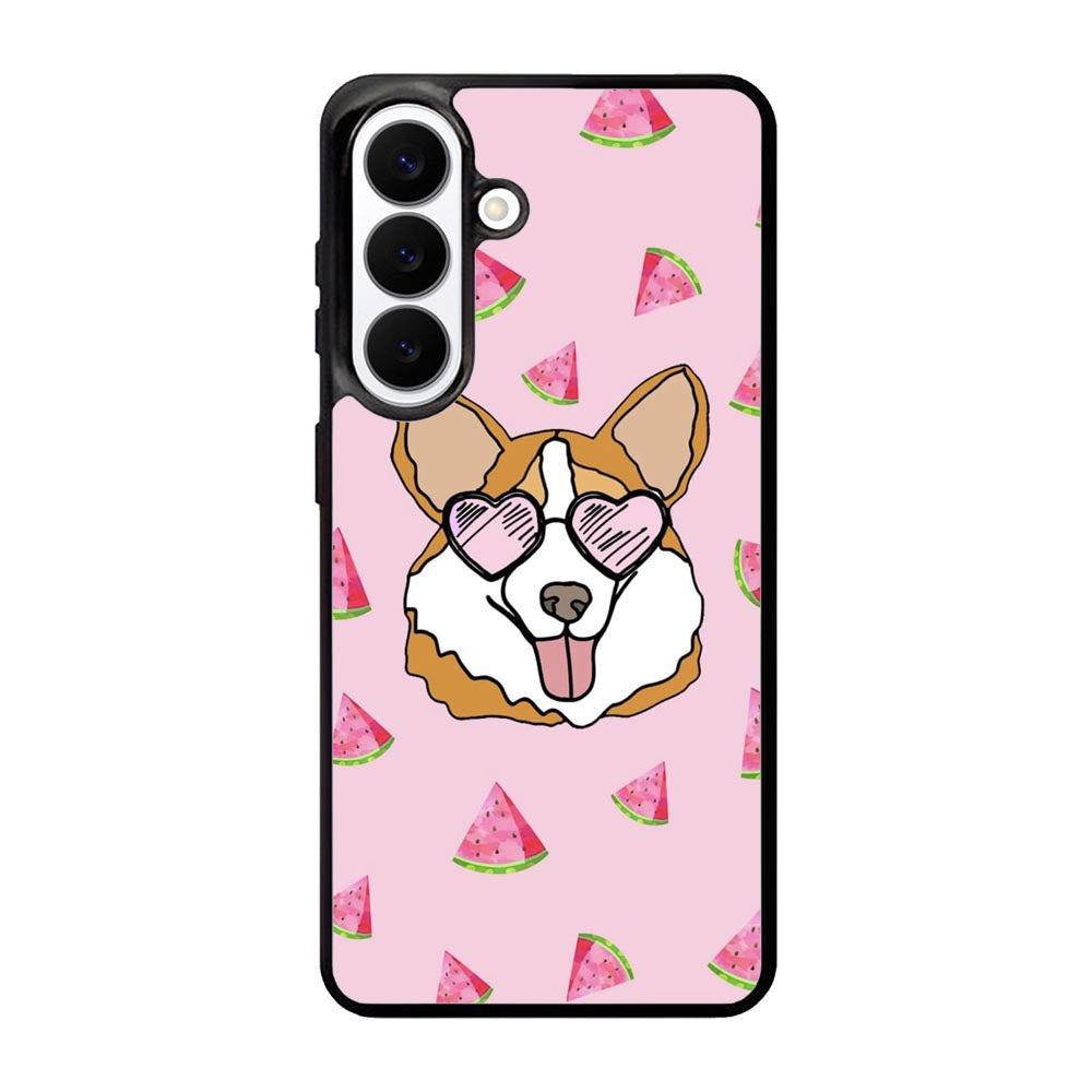 Corgi Watermelon FLB0428 Samsung Galaxy S26 Plus Case