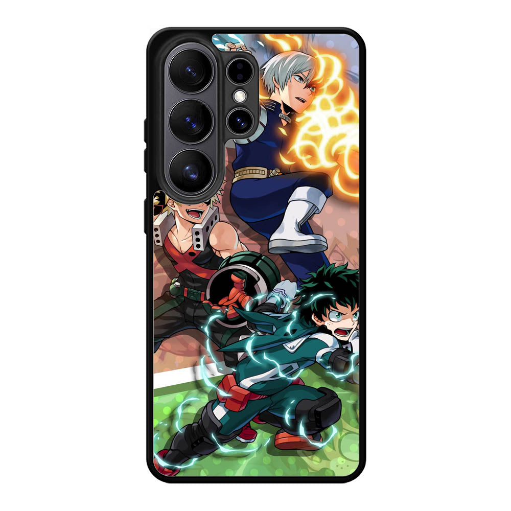 My Hero Academia Deku X Bakugou X Todoroki Samsung Galaxy S26 Ultra Case QC3198