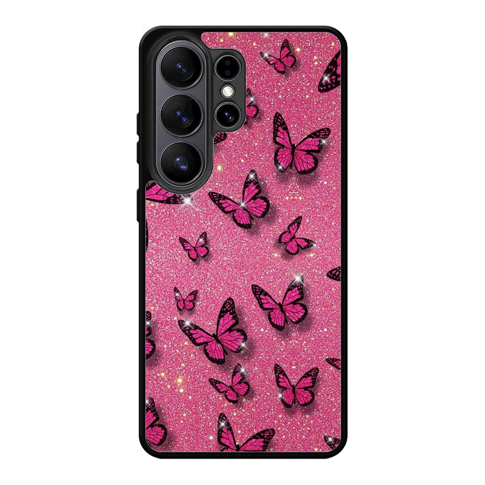 butterfly glitter Samsung Galaxy S26 Ultra Case