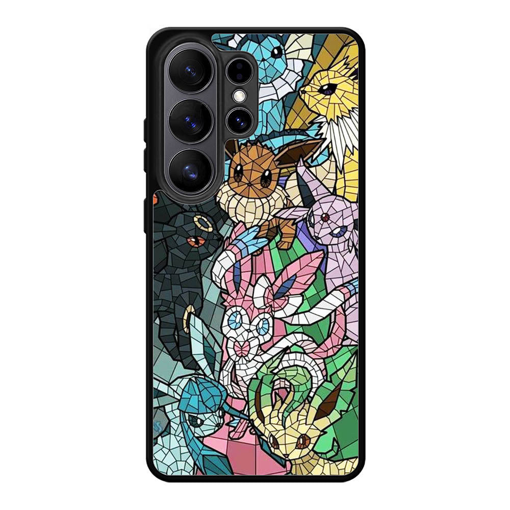 Pokemon Stained Glass Samsung Galaxy S26 Ultra Case