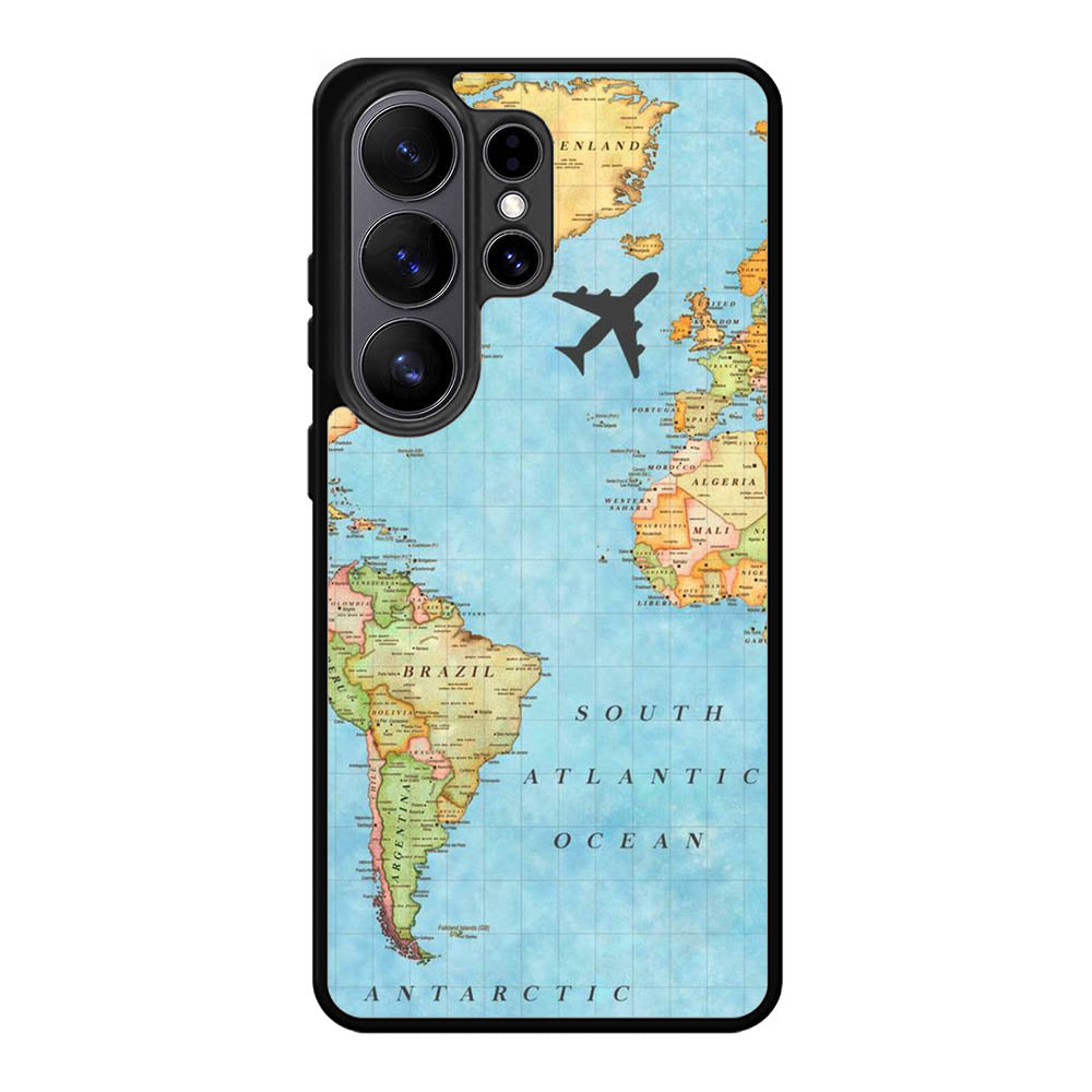 World Map Samsung Galaxy S26 Ultra Case OV9733