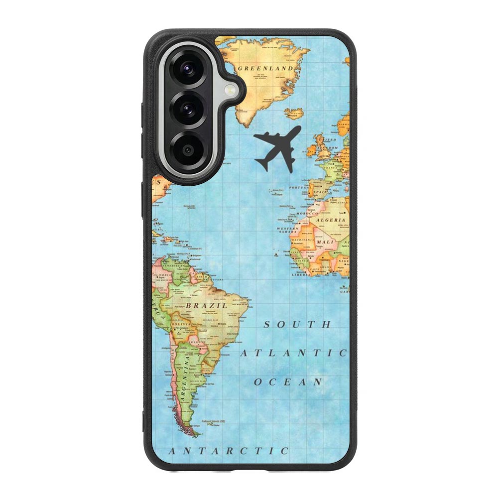 World Map Samsung Galaxy A57 Case OV9733