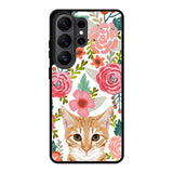 Cat flowers Samsung Galaxy S26 Ultra Case OV9775