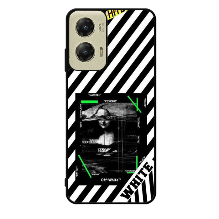 Black and white Motorola Moto G Stylus 5G 2024 Case OV8752