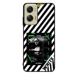 Black and white Motorola Moto G Stylus 5G 2024 Case OV8752