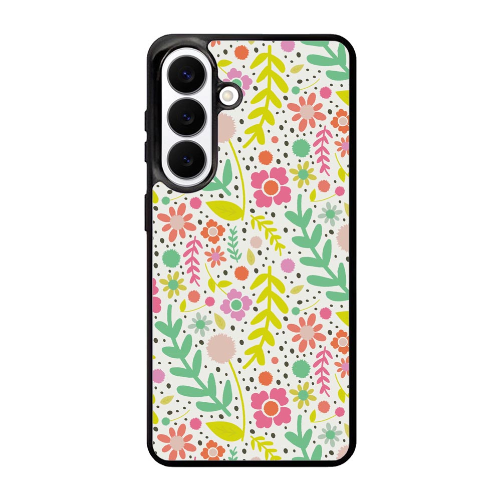 Floral pattern Samsung Galaxy S26 Case QC10568