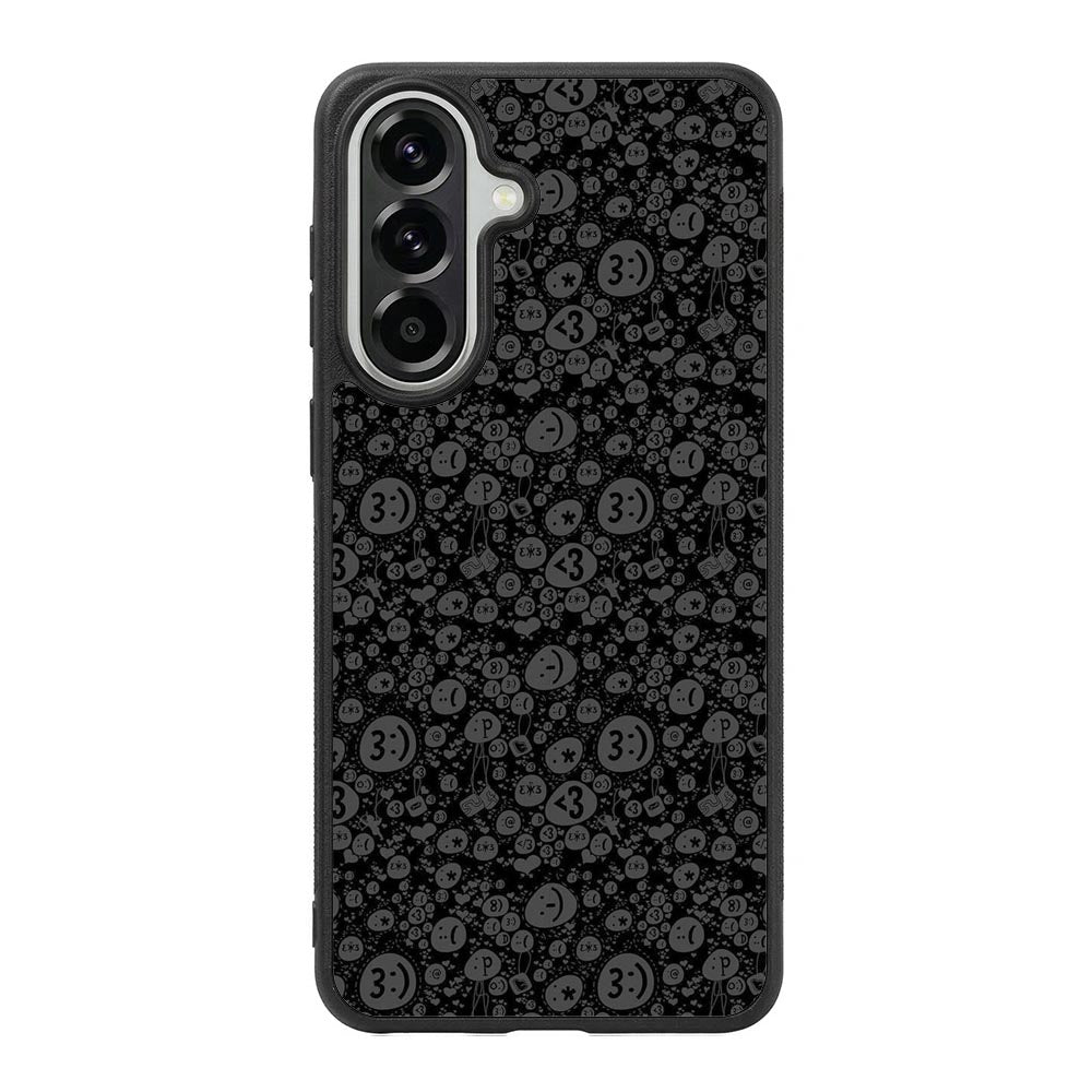 Smile Grey Samsung Galaxy A37 Case OV10424