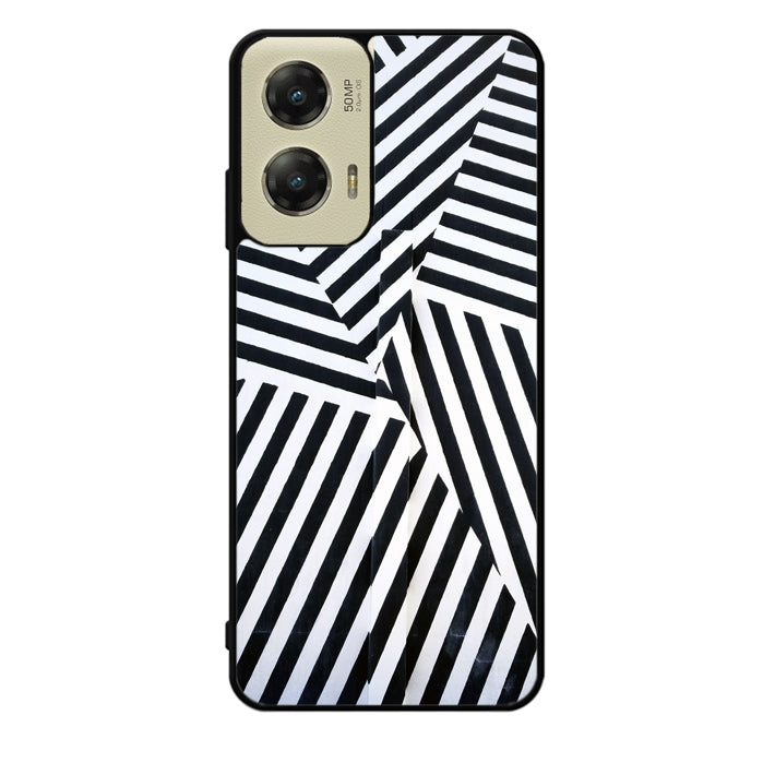 Black And White Motorola Moto G Stylus 5G 2024 Case OV10650