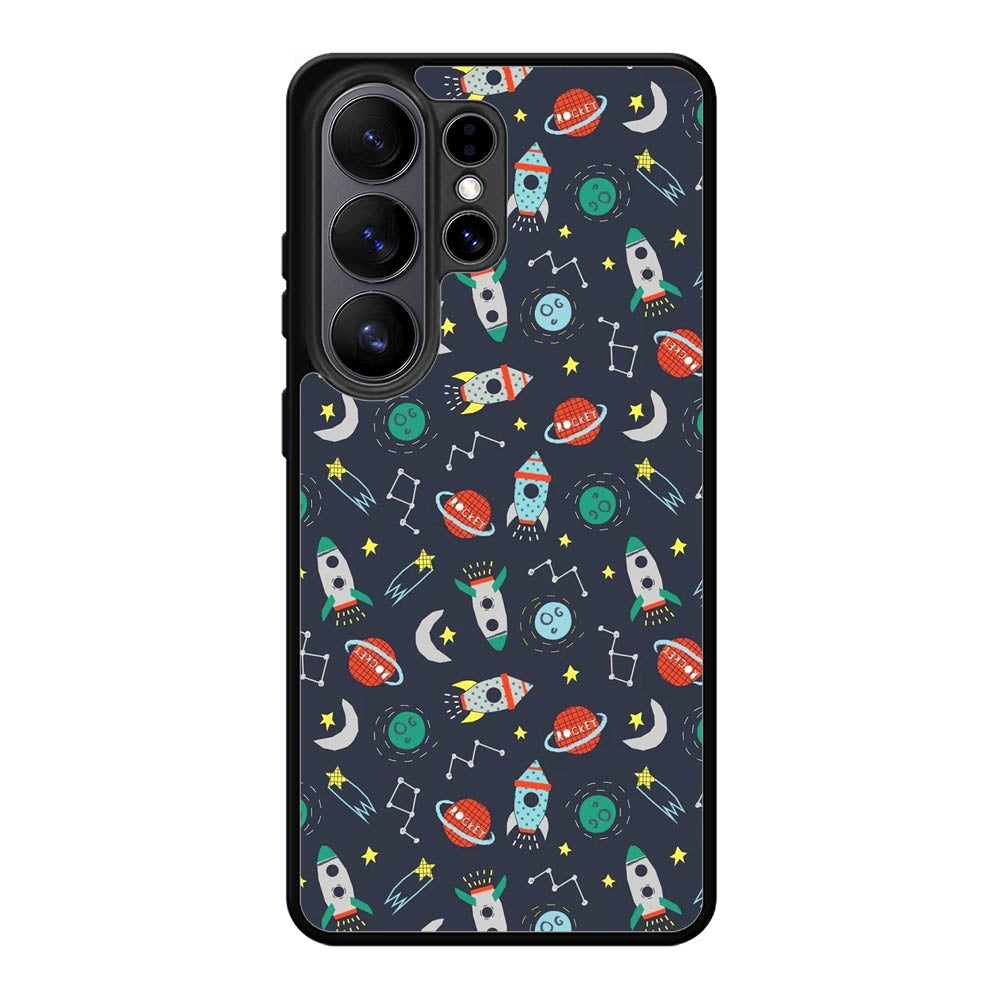 Rocket Pattern Samsung Galaxy S26 Ultra Case OV10407
