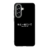 Stay With Me Simple Quotes Samsung Galaxy A37 Case OV11226