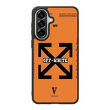 Off White Orange Samsung Galaxy A57 Case OV11223