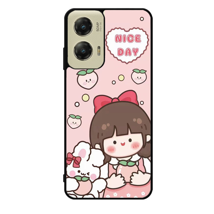 Peach Cute Nice Day Motorola Moto G Stylus 5G 2024 Case OV11224