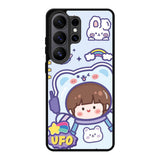 Cute Blue Space Ufo Samsung Galaxy S26 Ultra Case OV11201