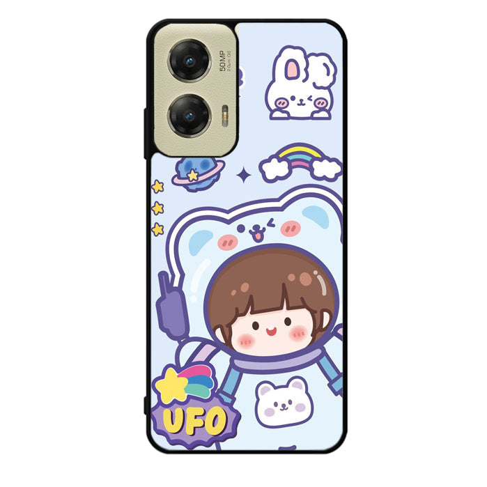 Cute Blue Space Ufo Motorola Moto G Stylus 5G 2024 Case OV11201