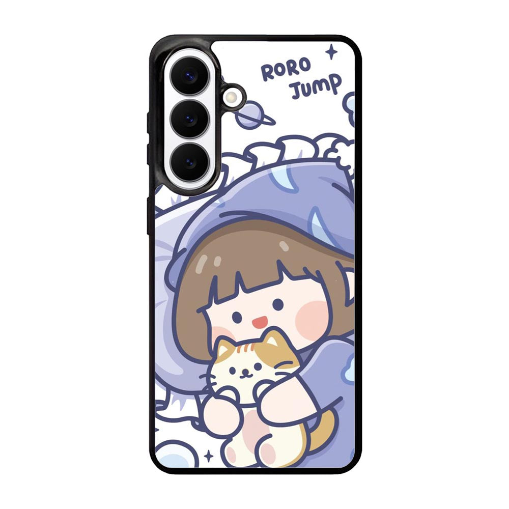 Cute Sleeping with the cat Samsung Galaxy S26 Plus Case OV11213