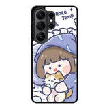 Cute Sleeping with the cat Samsung Galaxy S26 Ultra Case OV11213