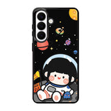 Cute Roro Jump and Astronaut Samsung Galaxy S26 Case OV11207