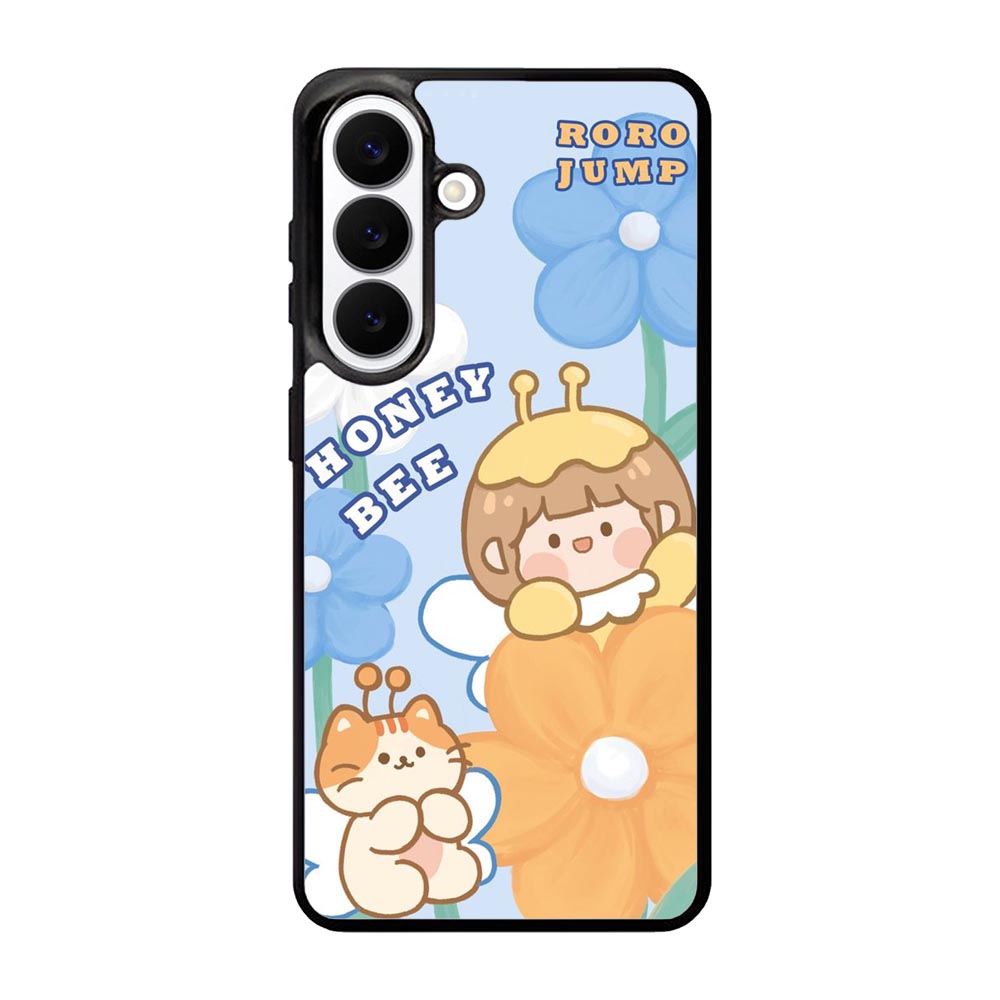 Cute Roro Jump And Honey Bee Samsung Galaxy S26 Plus Case OV11208