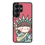 Cute Roro Jump and Liberty Samsung Galaxy S26 Ultra Case OV11209