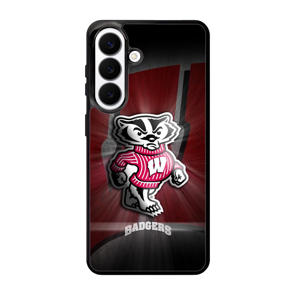 wisconsin badger logo Samsung Galaxy S26 Case