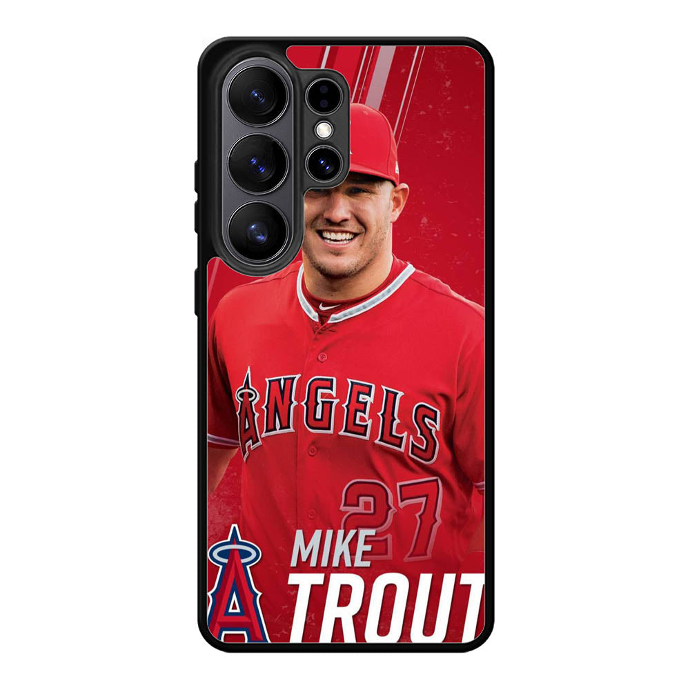 mike trout baseball Samsung Galaxy S26 Ultra Case QC3235