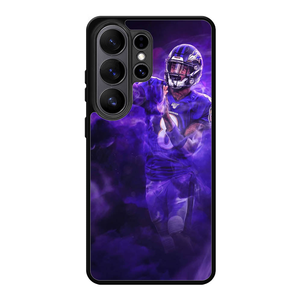 Lamar Jackson Smoke Samsung Galaxy S26 Ultra Case
