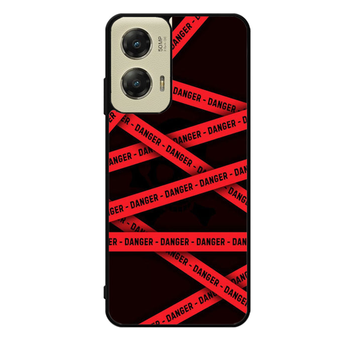 Red Danger Tape Motorola Moto G Stylus 5G 2024 Case OV9533